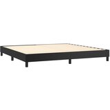 Krevet box spring s madracem LED crni 200x200cm od umjetne kože | shoptok.hr