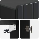  Ormar za montažu na zid Crna 33 x 34,5 x 94 cm | shoptok.hr