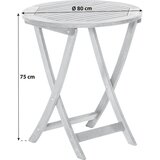 Gardenson Vrtna Zložljiva Miza Rebel, 80x75x80cm, Masivno | Shoptok.si