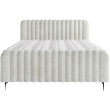 MID.YOU POSTELJA Z VZMETNICO 200 cm x 200 cm , les, tekstil, leseni material bež | Shoptok.si