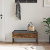 Klupa za hodnik s jastukom Dimljeni hrast 83 x 38 x 40 cm | Eponuda.ba