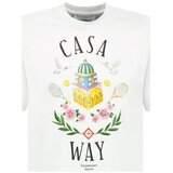 Casablanca Majice s kratkimi rokavi MS23-JTS-001-25 Bela cene