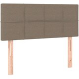 vidaXL Box spring postelja z vzmetnico LED taupe 80x200 cm blago | Shoptok.si