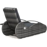 Garden Pleasure Siv vrtni ležalnik iz umetnega ratana Alassio - | Shoptok.si