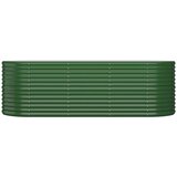  Povišena vrtna gredica od pocinčanog čelika 224x80x68 cm zelena | shoptok.hr