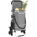 Kolica za kupovinu Siva 47 x 39 x 100,5 cm Oxford tkanina | shoptok.hr