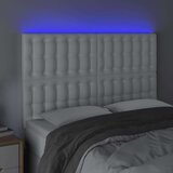  Uzglavlje bijelo 144x5x118/128 cm od umjetne kože | shoptok.hr