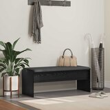  Klupa za hodnik s jastukom Crni hrast 103 x 38 x 40 cm | shoptok.hr