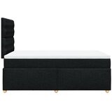  Krevet s oprugama i madracem crni 120 x 200cm od tkanine | shoptok.hr