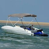 vidaXL bimini tenda s 4 loki in stranicami 243x(185-198)x137 cm Cene