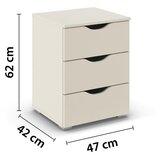 Boxxx SET NOČNIH OMARIC, barve šampanjca | Shoptok.si