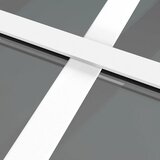  Unutarnja vrata 102,5x201,5 cm bijela od ESG stakla i aluminija | shoptok.hr