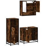  3-dijelni set kupaonskog namještaja boja hrasta drveni | shoptok.hr