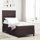  Krevet s opruga kutije Tamno smeđa 90 x 190 cm tkanina | shoptok.hr