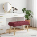  Klupa s utorima Vinska crvena 80 x 40 x 46 cm Tkanina Cijene