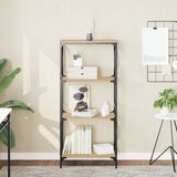 vidaXL Knjižna omara 4-nadstropna sonoma hrast 59x35x132 cm inž. les Cene