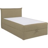 MID.YOU POSTELJA Z VZMETNICO 120 cm x 200 cm , tekstil, leseni material bež | Shoptok.si