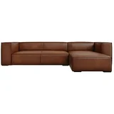 Rjava usnjena kotna zofa v barvi konjaka (desni kot) Madame - Windsor & Co Sofas