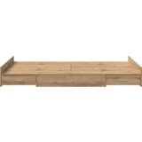  Krevetna konstrukcija za pohranu sivo Sonoma hrast artisan | shoptok.hr