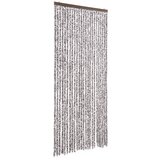 Furnova Zavesa proti mrčesu iz šenilje 100x220 cm rjava in bež, (21918416) | Shoptok.si