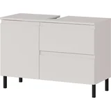 Kremno bela nizka omarica za pod umivalnik 80x56 cm Salinas –