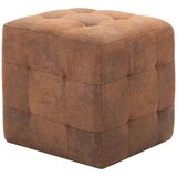 vidaXL noćni ormarići 2 kom smeđi 30 x 30 x 30 cm umjetna brušena koža | shoptok.hr