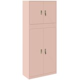 Ormarić za pohranu 2 kom. Ružičasta 90 x 40 x 210 cm Čelik | shoptok.hr
