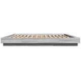  Okvir za krevet s LED svjetlima boja hrasta 180 x 200 cm drveni | Eponuda.com