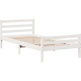  Krevet s regalom za knjige bez madraca bijeli 90x200cm borovina | shoptok.hr