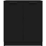  Komoda crna 60x30x70 cm od konstruiranog drva | shoptok.hr