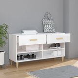 Ormarić za cipele sjajni bijeli 102x35x55 cm konstruirano drvo | shoptok.hr