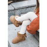 Boto Girls' Warm Snow Boots With Bows Camel Meriva | ePonuda.com