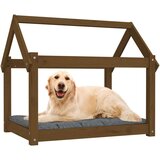 vidaXL Krevet za pse smeđa boja meda 81x60x70 cm od masivne borovine | shoptok.hr