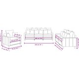  3-dijelni set sofa s jastucima tamnozeleni baršunasti | shoptok.hr
