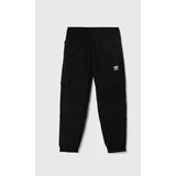 Adidas Otroške hlače CARGO PANTS črna barva, IW3505