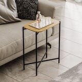 HANNAH HOME Klub sto Shb 40x56x26cm Zlatno-Bež Cijene