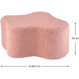 Wigiwama Rožnat otroški tabure iz tkanine bouclé Cloud – | Shoptok.si