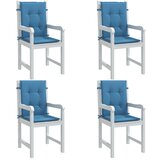 vidaXL Jastuci za stolice 4 kom prošarano plavi 100x50x4 cm od tkanine Cijene