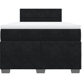 Box spring krevet s madracem crni 120 x 200 cm baršunasti | shoptok.hr