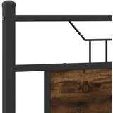  Posteljni okvir brez vzmetnice hrast 150x200 cm inženirski les, (21829191) | Shoptok.si