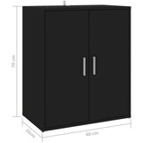 vidaXL ormarić za cipele crni 60 x 35 x 70 cm od iverice | shoptok.hr