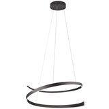 CINQUE Črna LED viseča svetilka z glasovnim upravljanjem s pomočjo mobilne aplikacije s kovinskim senčilom ø 75 cm Cinardi – | Shoptok.si