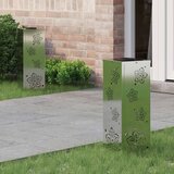  Solarna LED svjetlost za stazu 2 pcs Topla bijela Cinkani čelik | shoptok.hr