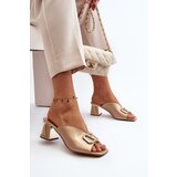 Laura Messi Elegant Women's High Heel Sandals 2771 Gold | shoptok.hr