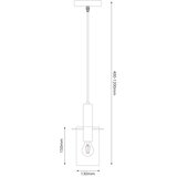  Visilica na sajli ARCADIA 1xE27/60W/230V pr. 13 cm crna/dimljena | Eponuda.com