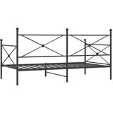  Dnevni krevet bez madraca crni 107x203 cm čelik | shoptok.hr