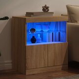  Komoda s LED svjetlima boja hrasta sonome 60x37x67 cm | shoptok.hr
