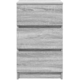  Noćni ormarići s 3 ladice 2 kom sivi sonoma 39x35x65 cm | shoptok.hr