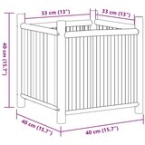vidaXL Sadilica 40 x 40 x 40 cm od bambusa | shoptok.hr