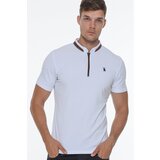 Dewberry T8571 ZIPPER MEN'S T-SHIRT-WHITE Cijene